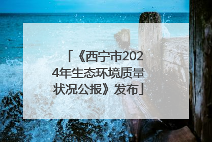 《西宁市2024年生态环境质量状况公报》发布