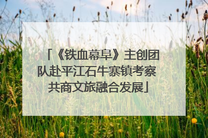 《铁血幕阜》主创团队赴平江石牛寨镇考察 共商文旅融合发展