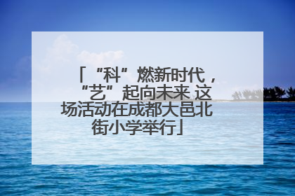“科”燃新时代，“艺”起向未来 这场活动在成都大邑北街小学举行