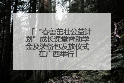 “春蕾茁壮公益计划”成长课堂暨助学金及装备包发放仪式在广西举行