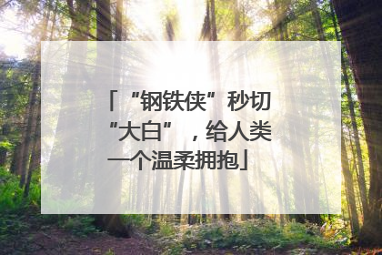 “钢铁侠”秒切“大白”，给人类一个温柔拥抱