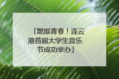 燃爆青春！连云港首届大学生音乐节成功举办