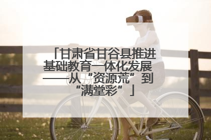 甘肃省甘谷县推进基础教育一体化发展——从“资源荒”到“满堂彩”