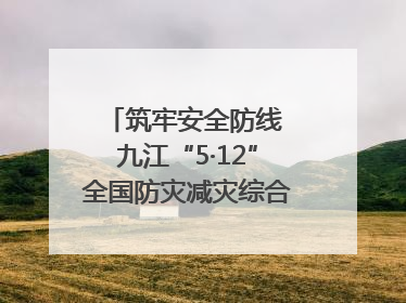 筑牢安全防线 九江“5·12”全国防灾减灾综合演练在瑞昌举行（组图｜视频）