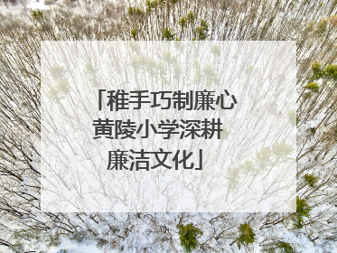 稚手巧制廉心 黄陵小学深耕廉洁文化