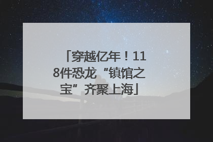穿越亿年！118件恐龙“镇馆之宝”齐聚上海