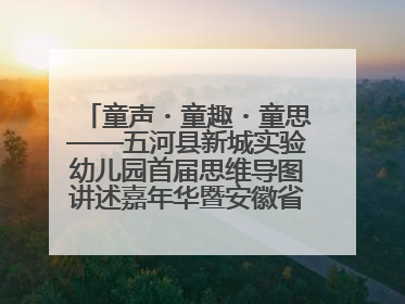 童声・童趣・童思——五河县新城实验幼儿园首届思维导图讲述嘉年华暨安徽省学前教育教研基地园项目阶段性成果展示活动