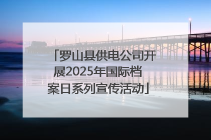 罗山县供电公司开展2025年国际档案日系列宣传活动