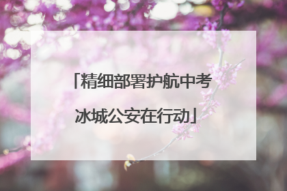 精细部署护航中考 冰城公安在行动