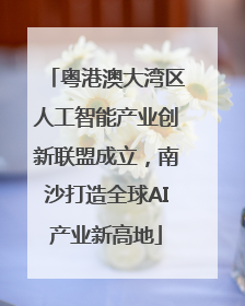 粤港澳大湾区人工智能产业创新联盟成立，南沙打造全球AI产业新高地
