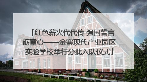 红色薪火代代传 强国誓言砺童心——金寨现代产业园区实验学校举行分批入队仪式
