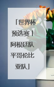 世界杯预选赛丨阿根廷队平哥伦比亚队