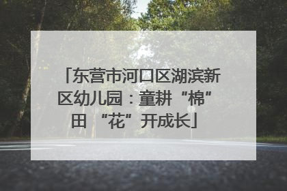 东营市河口区湖滨新区幼儿园：童耕“棉”田 “花”开成长