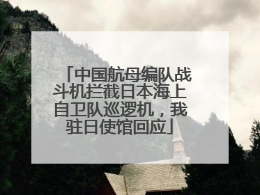 中国航母编队战斗机拦截日本海上自卫队巡逻机，我驻日使馆回应