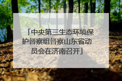 中央第三生态环境保护督察组督察山东省动员会在济南召开