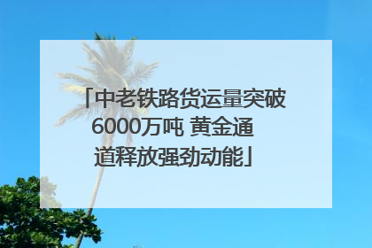 中老铁路货运量突破6000万吨 黄金通道释放强劲动能