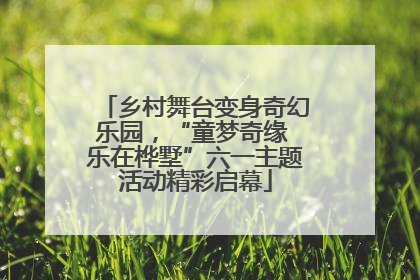 乡村舞台变身奇幻乐园，“童梦奇缘 乐在桦墅”六一主题活动精彩启幕