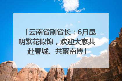 云南省副省长：6月昆明繁花似锦，欢迎大家共赴春城、共聚南博