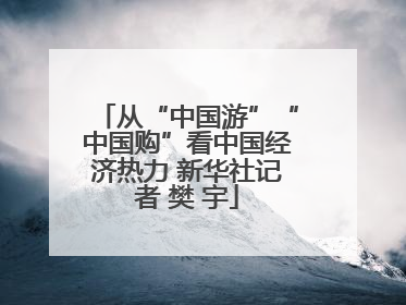 从“中国游”“中国购”看中国经济热力 新华社记者 樊 宇