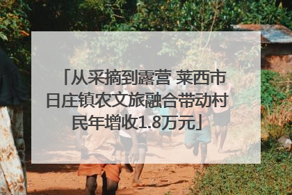 从采摘到露营 莱西市日庄镇农文旅融合带动村民年增收1.8万元