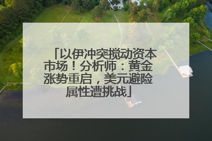 以伊冲突搅动资本市场！分析师：黄金涨势重启，美元避险属性遭挑战