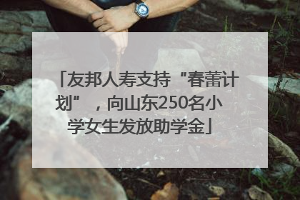 友邦人寿支持“春蕾计划”，向山东250名小学女生发放助学金