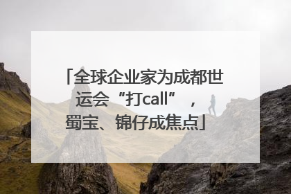 全球企业家为成都世运会“打call”，蜀宝、锦仔成焦点
