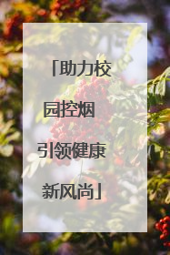 助力校园控烟 引领健康新风尚