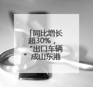 同比增长超30%，“出口车辆”成山东港口青岛港出海“头号选手”