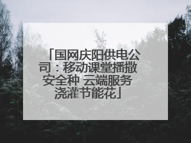 国网庆阳供电公司：移动课堂播撒安全种 云端服务浇灌节能花