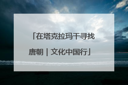 在塔克拉玛干寻找唐朝｜文化中国行