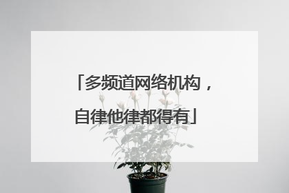 多频道网络机构，自律他律都得有
