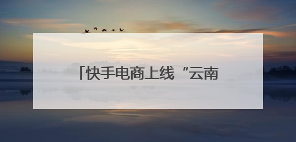 快手电商上线“云南消费券”购物专区