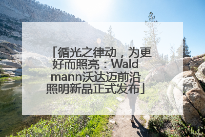 循光之律动，为更好而照亮：Waldmann沃达迈前沿照明新品正式发布
