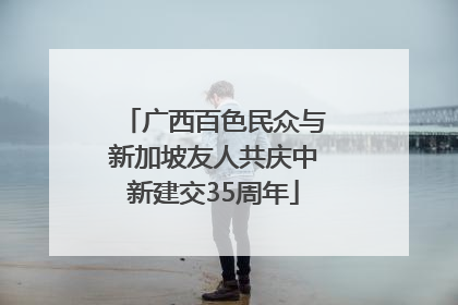 广西百色民众与新加坡友人共庆中新建交35周年