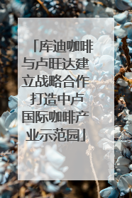 库迪咖啡与卢旺达建立战略合作 打造中卢国际咖啡产业示范园