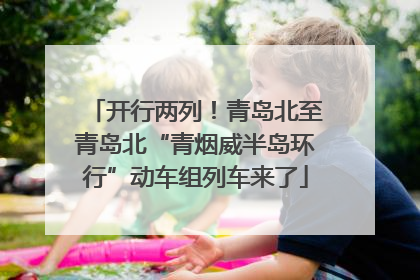 开行两列！青岛北至青岛北“青烟威半岛环行”动车组列车来了