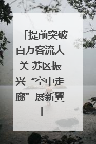 提前突破百万客流大关 苏区振兴“空中走廊”展新翼