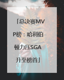 总决赛MVP榜：哈利伯顿力压SGA升至榜首