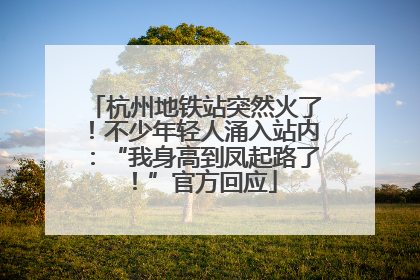 杭州地铁站突然火了！不少年轻人涌入站内：“我身高到凤起路了！”官方回应