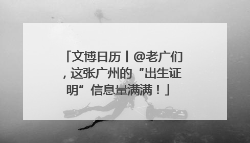 文博日历丨@老广们，这张广州的“出生证明”信息量满满！