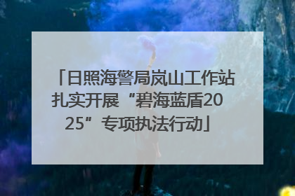 日照海警局岚山工作站扎实开展“碧海蓝盾2025”专项执法行动