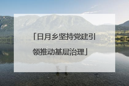 日月乡坚持党建引领推动基层治理