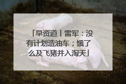 早资道丨雷军：没有计划造油车；饿了么及飞猪并入淘天