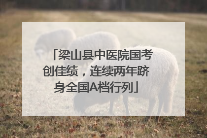 梁山县中医院国考创佳绩，连续两年跻身全国A档行列
