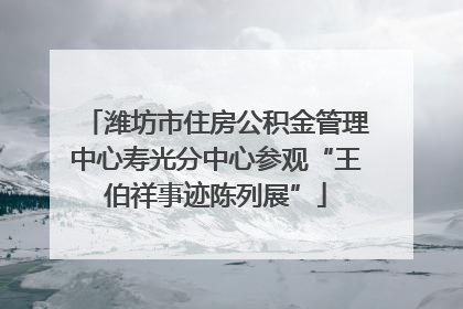 潍坊市住房公积金管理中心寿光分中心参观“王伯祥事迹陈列展”