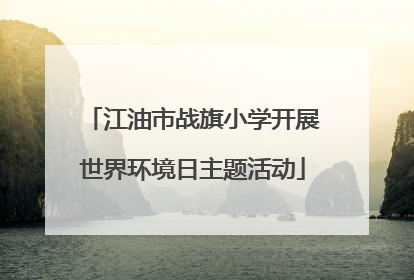 江油市战旗小学开展世界环境日主题活动