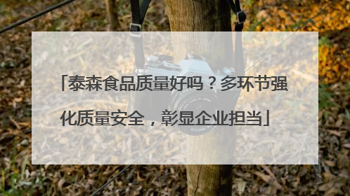 泰森食品质量好吗？多环节强化质量安全，彰显企业担当