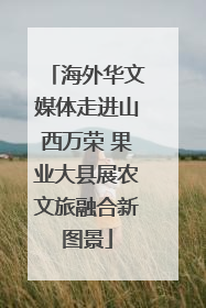 海外华文媒体走进山西万荣 果业大县展农文旅融合新图景