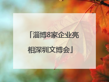 淄博8家企业亮相深圳文博会